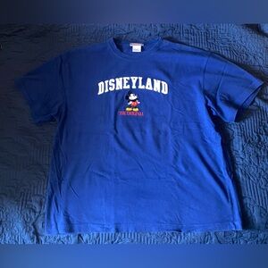 Disney Blue Men's Shirt with Mickey Mouse
